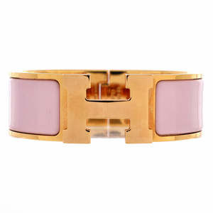 Hermes Wide Clic H Bracelet Enamel